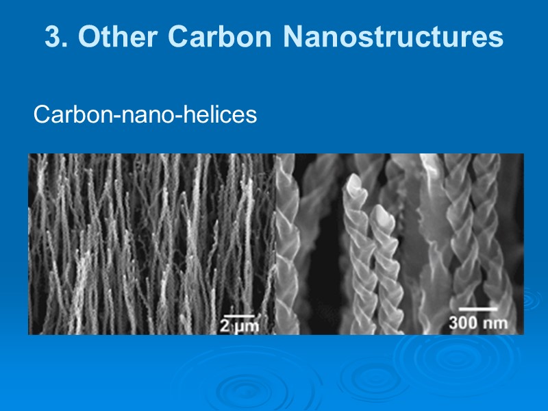 3. Other Carbon Nanostructures Carbon-nano-helices